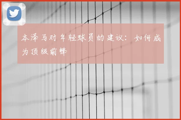 本泽马对年轻球员的建议：如何成为顶级前锋